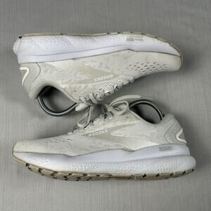 Brooks Ghost 16 Womens Size 8.5 White Running Running Shoes Sneakers 1204071B151